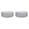 JLeisure Avenli 1,200L 63" 6 Person Inflatable Hot Tub Spa, Gray (2 Pack)