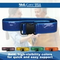 thumbnail image 4 of Skil-Care BioShield Wipe-Clean Gait Belt, 60"L, Blue – Heat-Sealed Webbing, Delrin Buckle, Liquid-Resistant, Ambulation Aid, 914380, 4 of 6