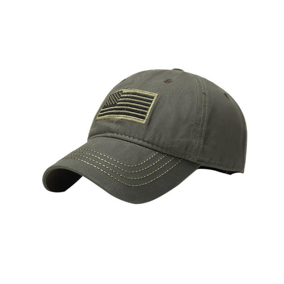 On Sale!Men Camouflage American Flag Patch Embroidered Curved Baseball Cap Hat