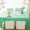 thumbnail image 6 of Ctnporpo Antependium Premium Disposable Plastic Tablecloth (54"x 108") , Rectangle Table Cover for Wedding Party Banquet Cotton Tablecloth Waterproof Tablecloth, 6 of 8