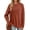 Caramel, variant on OALUXE Long Sleeve Shirts for Women Dressy Casual Tunic Tops Crewneck Side Split Lightweight Pullover Sweaters