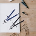thumbnail image 3 of AMERTEER Professional Compass with Lock  for Geometry  6inch Spring Bow Compass  Math  Drafting Drawing (2 Pack), 3 of 8