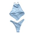 thumbnail image 1 of Bikini Set Traje de baño de talle alto con espalda cruzada Traje de baño de S Zulema Traje de bikini de mujer, 1 of 8