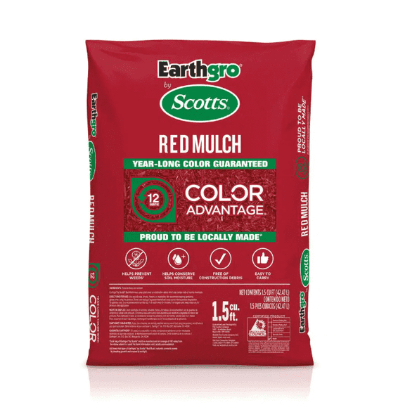 1.5 cu. ft. Red Wood Shredded Bagged Mulch