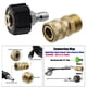 thumbnail image 4 of Kit de adaptador de lavadora a de latón, M22 14 mm a 1/4 "boquillas resistentes al a prueba de para bomba de de, 4 of 9