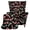 Candy Canes and Stars, variant on Pzuqiu Christmas Poinsettia Wingback Chair Slipcover with Wear-resistant, 2 Piece Wingback Chair Covers with Soft Wingback Armchair Cover for Pet Kids