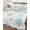 Blue, variant on Quilts Queen Size Bedding Set, Merry Christmas Reversible Summer Quilt 3 Pieces, Winter Xmas Snowflakes Blue Yellow Lightweight Bedspreads Coverlets with 2 Pillow Shams for All Seasons