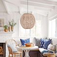 thumbnail image 4 of Lighting Rattan Lamp Cover Woven Chandelier Decorative Chandelier, 4 of 5