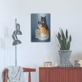 thumbnail image 4 of Luxe Metal Art 'Cat Family' by Harro Maass, Metal Wall Art, 16"x24", 4 of 9