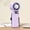 Purple, variant on Cooling Handheld Fan, 1-199 Stepless LED Display Foldable USB Type-C Portable Ice Compress Fan