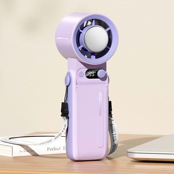 Handheld Fan With Ice Cooler 6000mAh Rechargeable Battery Powered Portable Fans 1-199 Speed