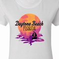 thumbnail image 4 of Inktastic Daytona Beach Florida Sunset Women's T-Shirt, 4 of 5