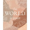 thumbnail image 2 of Carpentieri, Natalie 26x32 White Modern Wood Framed Museum Art Print Titled - The World is Yours, 2 of 4