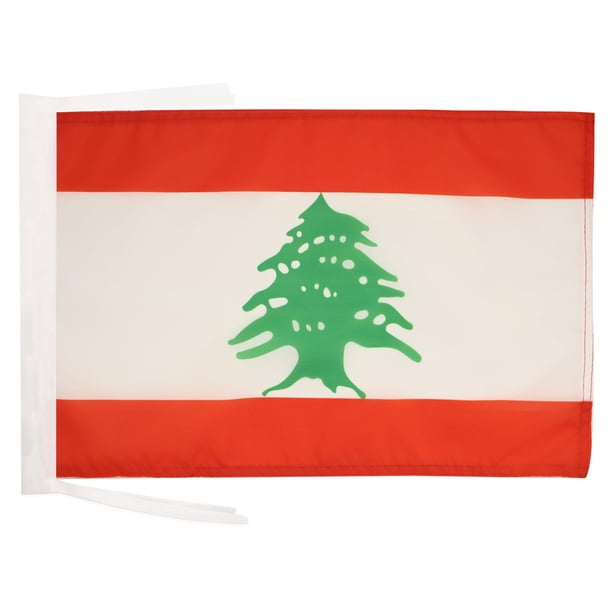Banner BANDERA Líbano 30x45 cm Poliéster