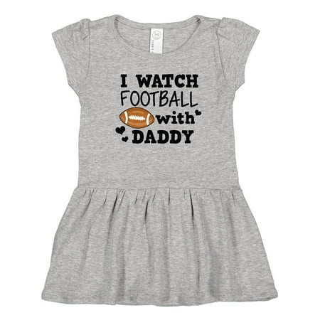 

Inktastic I Watch Football with My Daddy Gift Toddler Girl Dress
