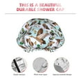 thumbnail image 4 of Yiaed Mallard Ducks Wild Birds1 Print Reusable Shower Cap & Bath Cap & Lined, Oversized Waterproof Shower Caps Designed for all Hair Lengths, 4 of 7