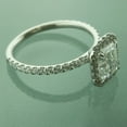 thumbnail image 2 of 2 CT Octagon Cut Moissanite Engagement Ring Halo Moissanite Diamond Ring Octagon Cut Anniversary Ring Emerald Cut Wedding Ring Gold Ring, 2 of 7