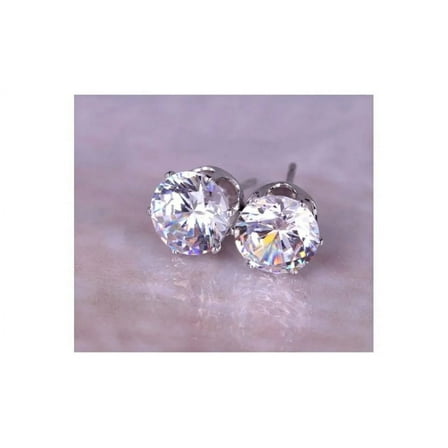 Luxury Austrian Platinum Clear Stud Earrings for Women Pack of 5