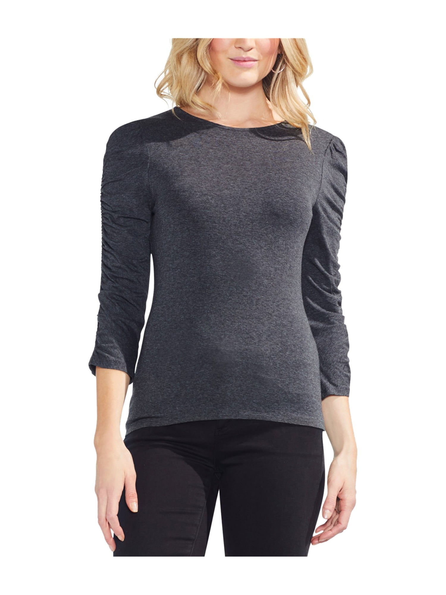 ruched sleeve t shirt