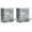 Grey, variant on Large Closet Storage Organizer - Clothes Storage Bins with Handles & Window, Collapsible Decorative Boxes with Lids, Fabric Containers for Living Room, Dorm, 4 Pack, Grey