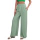 thumbnail image 1 of Pantalones casuales de cintura alta para mujer - Cintura elástica, corte holgado - Tejido suave y elástico para viajar, estar en casa o salir, para todas las estaciones, 1 of 4