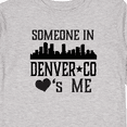 thumbnail image 4 of Inktastic Denver Colorado Someone Loves Me Skyline Boys or Girls Long Sleeve Toddler T-Shirt, 4 of 5