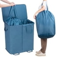 thumbnail image 4 of Cesto de ropa Lifewit doble con tapa y bolsas extraíbles 136 L, 4 of 7