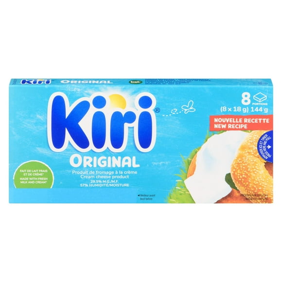 Kiri Original Cream Cheese Spread 8P, 8 Portions 144g