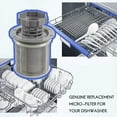 thumbnail image 4 of 2 Part Dishwasher Mesh Filter Set Grey PP For Bosch Dishwasher 427903 170740 Series Replacement for, 4 of 5