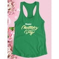 thumbnail image 3 of Mothers Day Butter Lettering Racerback Tank Women -Image by Shutterstock, Female Large, 3 of 4