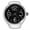 Black, variant on Fashionable Unisex Quartz Analog Round Finger Ring Watch, Black Dial with Silver Stainless Steel Band, Unique Casual Couple Jewelry Gift Piece