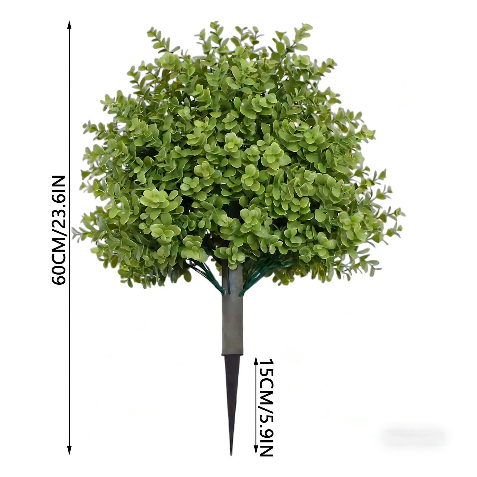 SHIMELE Artificial Eucalyptus Tree, Fake Eucalyptus Plant, Realistic Greenery Shrub, UV Resistant Outdoor Decor for Garden Landscaping, Yard, Patio