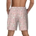 thumbnail image 4 of Balery Floral Retro Style Mens Swim Trunks Swim Shorts for Men Quick Dry Inseam Beach Shorts with Compression Liner Pocket-Small, 4 of 9