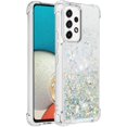 thumbnail image 3 of Compatible with Samsung Galaxy A53 5G Case Glitter Liquid Cute Clear Phone Case Floating Quicksand Shockproof Protective Bumper Silicone TPU Case for Samsung Galaxy A53 5G Love Sliver YB, 3 of 12