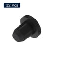 thumbnail image 4 of Uxcell 32 Pieces Black Rubber Stopper, 6.3mm Plug Holes for 6mm/0.24" Hole, 4 of 6