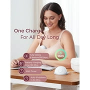 Momcozy Breast Pump Hands Free Mobile Style | M6, DoubleFit Flange Electric Breast Pump, Elegant Gray 1 Count