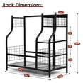 thumbnail image 3 of HITIK Golf Bag Storage Rack Thickened 250mm, Golf Storage Organizer for Garage, Club and Basement, 3 of 8