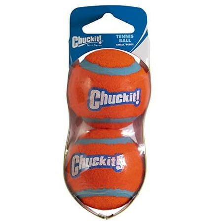 UPC: 0660048001843 | Chuckit Dog Tennis Ball Dog Toy  Small (2 Inch Diameter) for dogs 0-20 lbs  Shrink Wrap Pack of 2