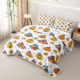 thumbnail image 3 of Manfei Cute Capybara Twin Quilt Set,Halloween Pumpkin Lantern Twin Coverlet Set,2-Piece,1 Bedspread and 1 Pillowcase, 3 of 7