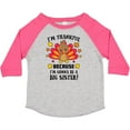 thumbnail image 3 of Inktastic Thanksgiving I'm Thankful Because I'm Gonna Be a Big Sister Girls Toddler T-Shirt, 3 of 5