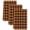 Pumpkin, Amber, Copper, Black, variant on Black Brown Buffalo Plaid Kitchen Towels Set of 2, Geometric Classic Checkered Absorbent Dish Towels for Kitchen, Microfiber Hand Towel, Quick Drying Tea Towel for Cleaning Decorative Dishcloths