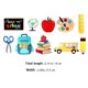 thumbnail image 3 of 9 piezas de adornos colgantes de banderas para decoración de regreso a clases, cortinas, pancartas escolares, pancarta de regreso a clases, colgante para puerta, papel para exteriores, 3 of 6