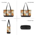 thumbnail image 6 of FORMRS Canvas Laptop Tote Bag for Women with 15.6" Computer Compartments Shoulder Handbag, Cartoon Plants, 6 of 7