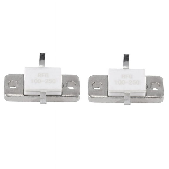 2X 250Watts 100Ohms RESISTOR Flange MOUNT 250 WATT 100 OHMS Beryllium Oxide RFR 100-250