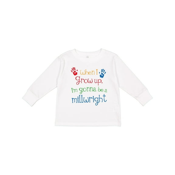 Inktastic Millwright Future Boys or Girls Long Sleeve Toddler T-Shirt