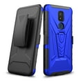 thumbnail image 3 of Compatible for Cricket Icon 3 Case, At&t Motivate 2 Case with Holster Belt Clip Heavy Duty Shockproof Protective Phone Cover with Kickstand [Blue], 3 of 7