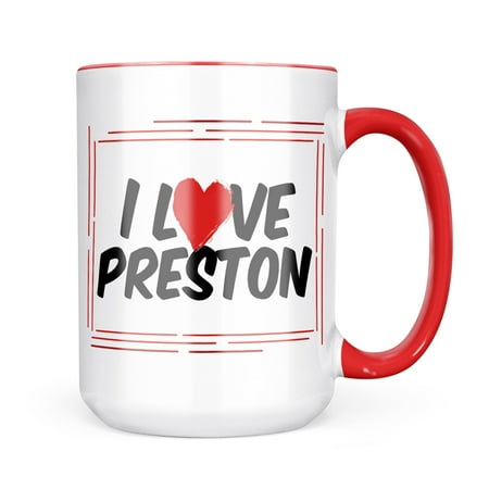 

Neonblond I Love Preston Mug gift for Coffee Tea lovers