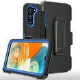 thumbnail image 1 of Aggxpf Samsung Galaxy S23 Plus Case with Belt-Clip Holster, Military-Grade Drop Protection Shockproof Protective Phone Case for 6.6" Galaxy S23 Plus, Blue+Black, 1 of 5