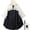 Black/White, variant on Rain Poncho Jacket Coat Hooded Zipper Style for Women/Men/Adult with Pocket