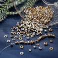 thumbnail image 4 of 1 Box 320Pcs Tibetan Style Alloy Beads Loose Metal Beads European Rondelle Beads Silver Gold Tone Bead Spacer for Jewelry Making Round Beads Bulk Necklace Bracelets Beading Supplies Adult Colorful, 4 of 7